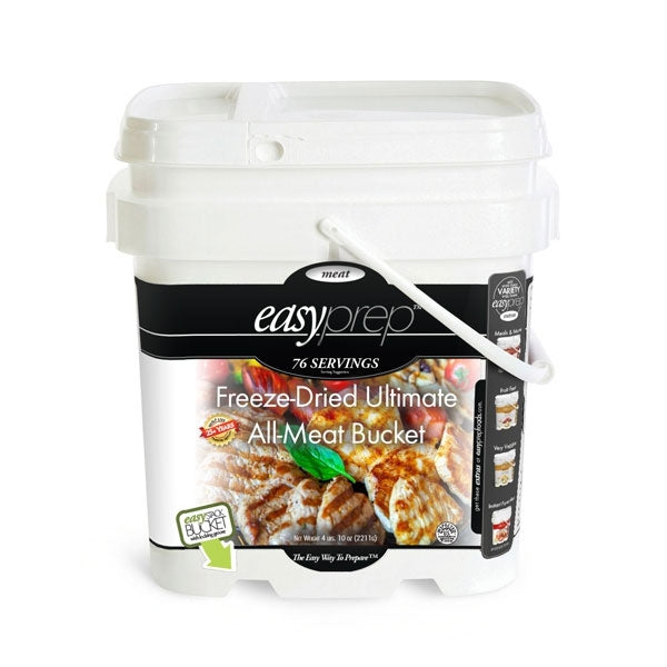 4 PACK - EasyPrep Freeze-Dried Ultimate All-Meat Bucket